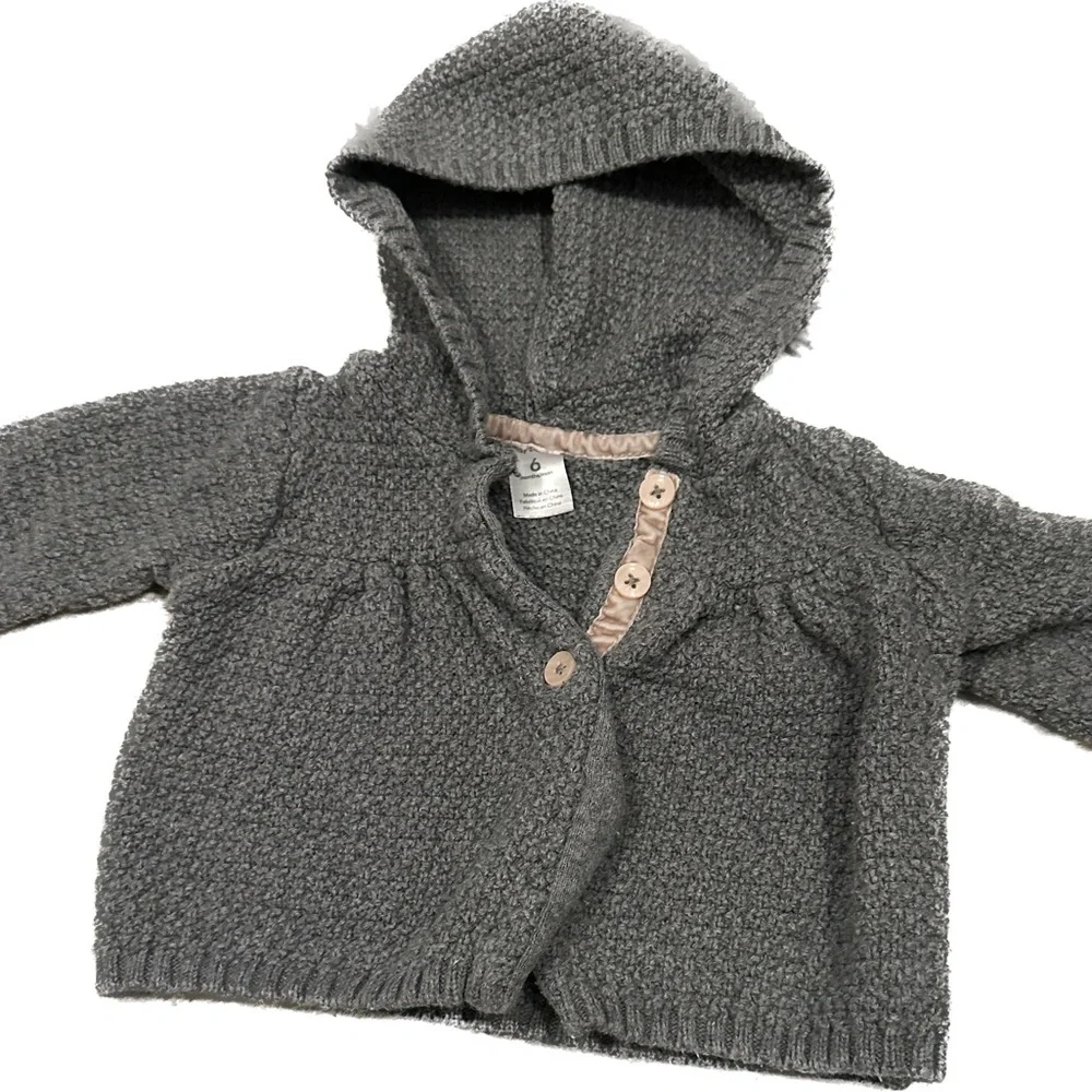 Carters baby girl sweater in grey